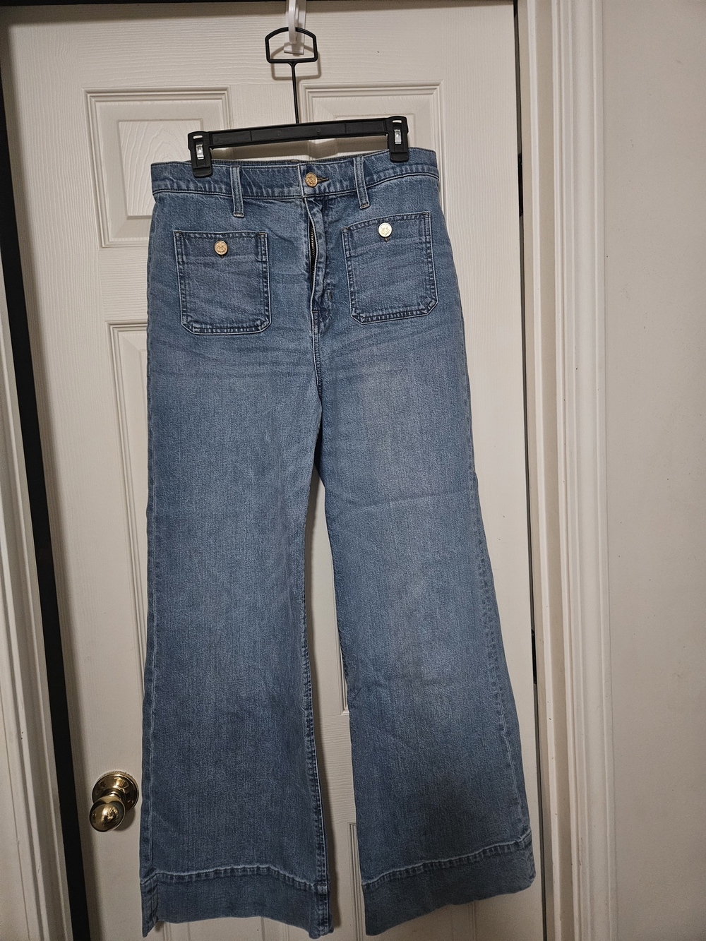 Wide Leg Light Blue Women's Jeans